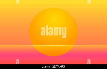 Sun Vector illustration for posters and banners  Stock Vector