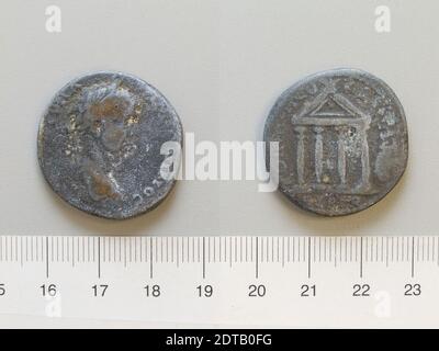 Ruler: Caracalla, Roman Emperor, A.D. 188–217, ruled A.D. 198–217, Mint: Neocaesareia, Coin of Caracalla, Roman Emperor from Neocaesareia, 205–6, Copper, 15.55 g, 28.9 mm, Made in Neo Caesrarea, Roman, 3rd century, Numismatics Stock Photo