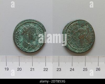 Ruler: Caracalla, Roman Emperor, A.D. 188–217, ruled A.D. 198–217, Mint: Laodicea ad Mare, Coin of Caracalla, Roman Emperor from Laodicea ad Mare, 211–12, Copper, 1.87 g, 6:00, 25.5 mm, Made in Laodicea ad Mare, Syria, Roman, 3rd century, Numismatics Stock Photo