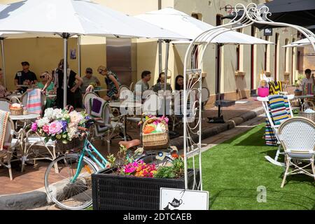 The Tea Cosy cafe restaurant and tea shop in the Rocks area of Sydney city centre,NSW,Australia Stock Photo