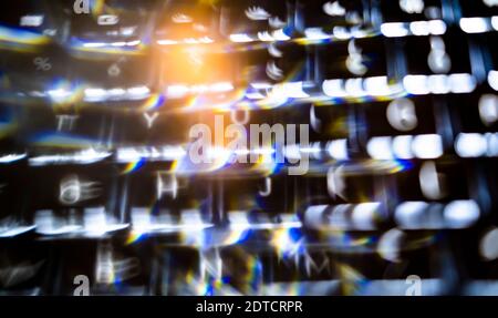 Abstract red and orange lights Stock Photo
