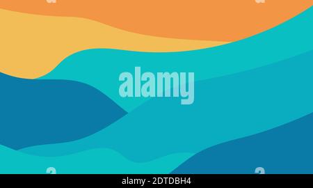 abstract mountains landscape design illustration. vector background in eps 10 Stock Vector