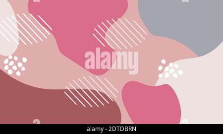 liquid organic form with stripes. abstract background design Stock Vector
