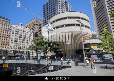 MLC centre office buildings in Martin place Sydney city centre summers day,NSW,Australia Stock Photo