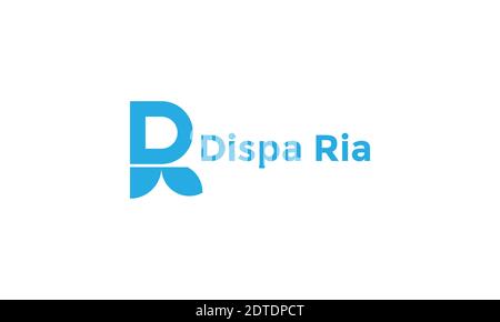 DR letter logo design Stock Vector