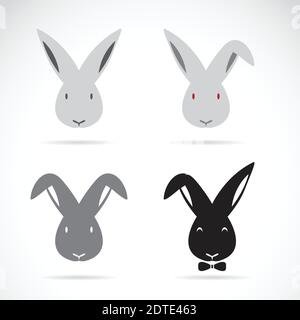 hare rabbit face vector illustration flat style front side Stock Vector ...