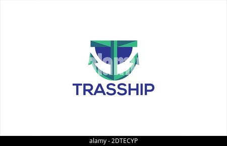 Angcor letter T logo design Stock Vector