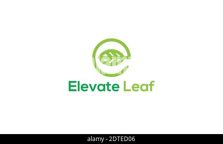 Leaf logo design and vector template Stock Vector