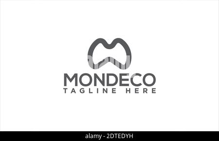 M  minimalist logo design and vector template. m letter logo . Stock Vector