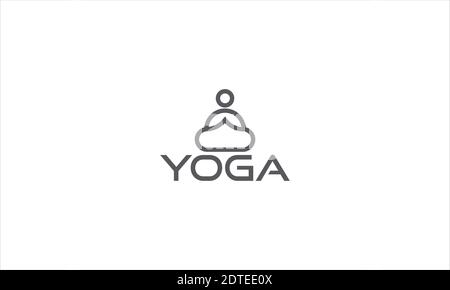 Yoga logo design and vector template . Stock Vector