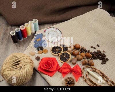 Background for text objects and for handmade crafts Stock Photo