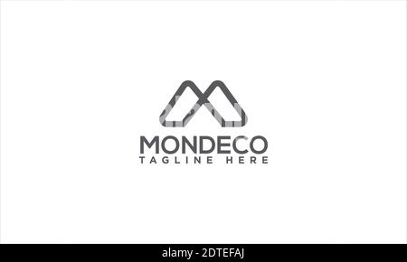 M  minimalist logo design and vector template. m letter logo . Stock Vector