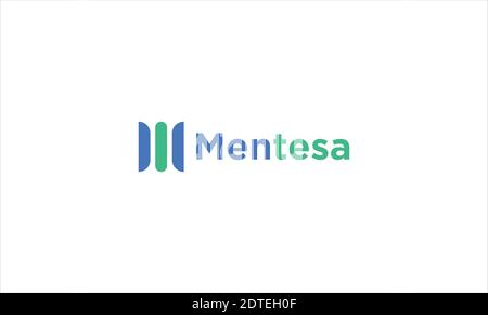 M  minimalist logo design and vector template. m letter logo . Stock Vector