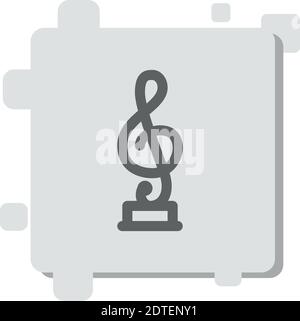 music award vector icon modern simple vector illustration Stock Vector