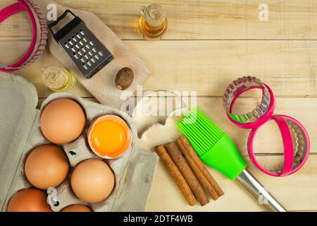 Metal and silicone baking tins Stock Photo
