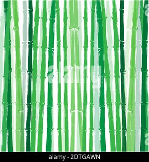 Vector image of an bamboo on a white background. Easy editable layered vector illustration. Stock Vector