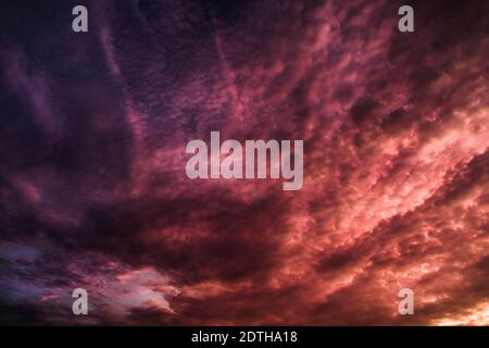 Dramatic sky, perfect for sky replacement, backgrounds, screen saver or any other application Stock Photo