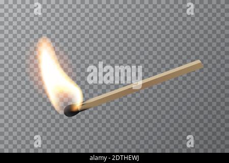 Realistic Fire Line Isolated on Dark Transparent Background Stock Vector -  Illustration of heat, blaze: 158503234