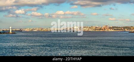 Istanbul cityscape, HDR Image Stock Photo