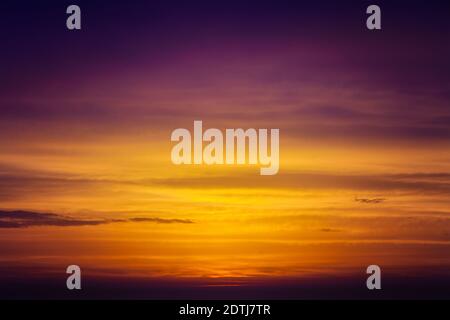 Beautiful colorful sky with clouds after sunset Stock Photo