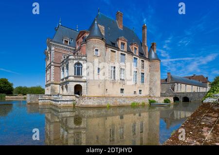 Château de La Bussière, Loire Valley, Loiret, France Stock Photo