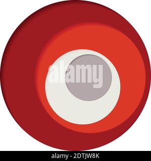 Round palette of four colors on a white background - Vector illustration Stock Vector