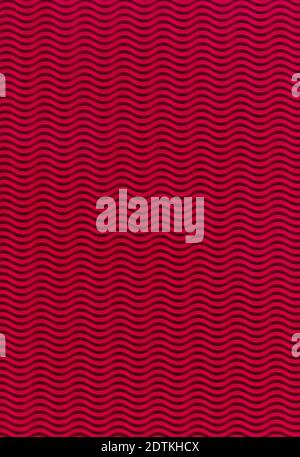 Sheet of rubber pressed in waves. Color Red. Vertical background. Stock Photo