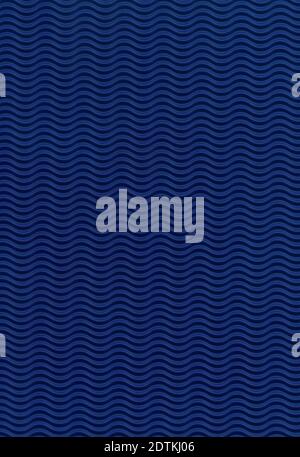 Sheet of rubber pressed in waves. Color dark blue. Vertical background. Stock Photo