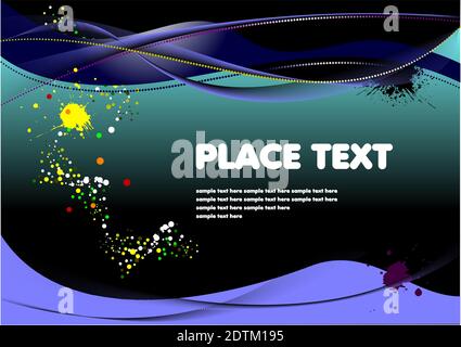 Abstract hi-tech background. Colored illustration Stock Vector