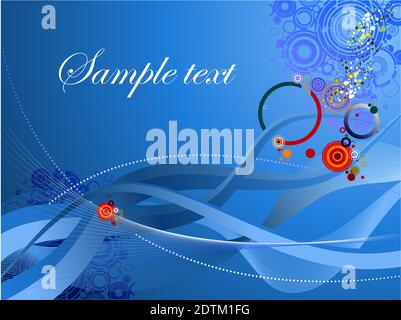 Abstract hi-tech background. Colored illustration Stock Vector