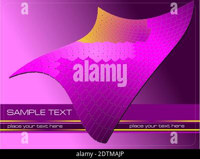 Tiles futuristic background colored illustration Stock Vector