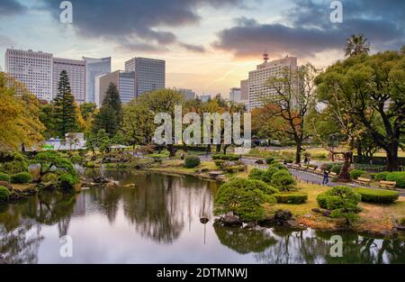Japan, Tokyo City, Hibiya Park Stock Photo