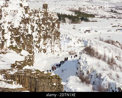 The Almannagja, Thingvellir National Park, UNESCO World Heritage Site ...