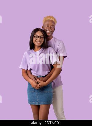 Joyful woman hugging her beloved husband Stock Photo - Alamy
