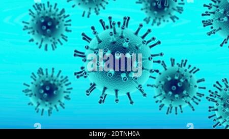 Virus microbiology background concept/ 3D Render Stock Photo - Alamy