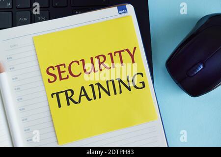Business concept for providing security awareness training for end users. Word writing text Security Training Stock Photo