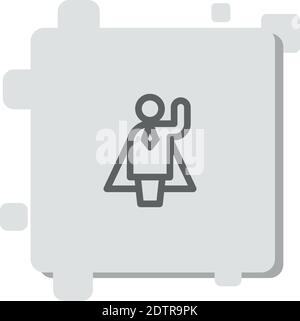 SUPERWOMAN vector icon modern simple vector illustration Stock Vector