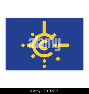 Flag of CEFTA. Central European Free Trade Agreement. Vector Stock Vector
