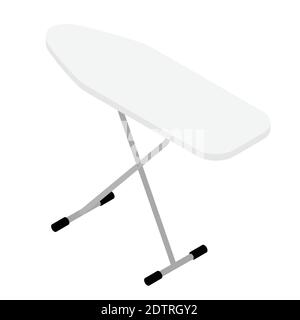 Empty ironing board isolated on white background. Isometric view. Vector Stock Vector