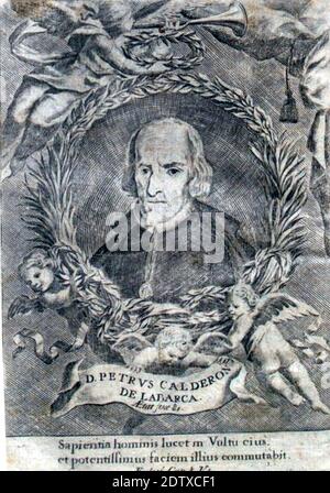 PEDRO CALDERÓN de la BARCA (1600-1681) Spanish playwright,  poet and writer Stock Photo