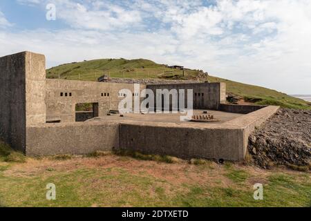 Brean Down Fort, Somerset, England, UK Stock Photo