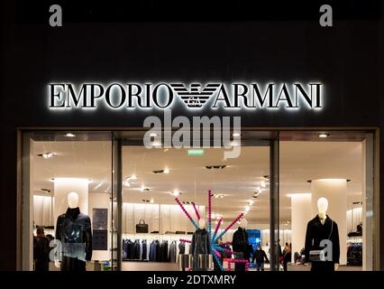 EMPORIO ARMANI FASHION BOUTIQUE ENTRANCE IN BABUINO STREET Stock Photo -  Alamy