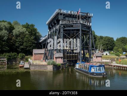 The Anderton Boat Lift, Anderton, Northwich, Cheshire, England, UK Stock Photo
