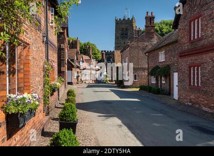 Village of Great Budworth in summer, Great Budworth, Cheshire, England, UK
