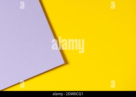 Abstract geometric paper background in yellow and gray colors Stock Photo