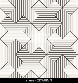 Vector seamless pattern. Modern stylish abstract texture. Repeating geometric cross tiles Stock Vector
