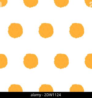 Vector nature graphic background with yellow dandelion bloom. Floral seamless pattern. Textile ornament. Stock Vector