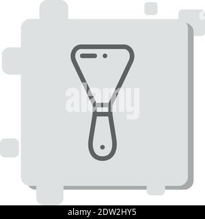putty knife vector icon modern simple vector illustration Stock Vector