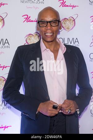 LAS VEGAS, NV - APRIL 11: Television personality RuPaul attends the grand opening of Olivia Newton-John's residency show Summer Nights at Flamingo in Las Vegas, NV, USA, on April 11, 2014. Photo by Kobby Dagan/ABACAPRESS.COM Stock Photo