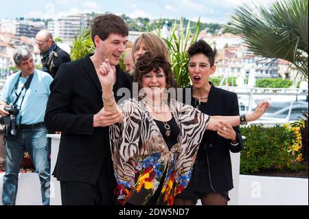 Cannes, France. 17th May, 2023. Arnaud Rebotini, director Marie  Amachoukeli, Ilca Moreno, Louise Mauroy-Panzani attending a party for the  film Ama Gloria at Magnus beach on May 17, 2023 in Cannes, France.